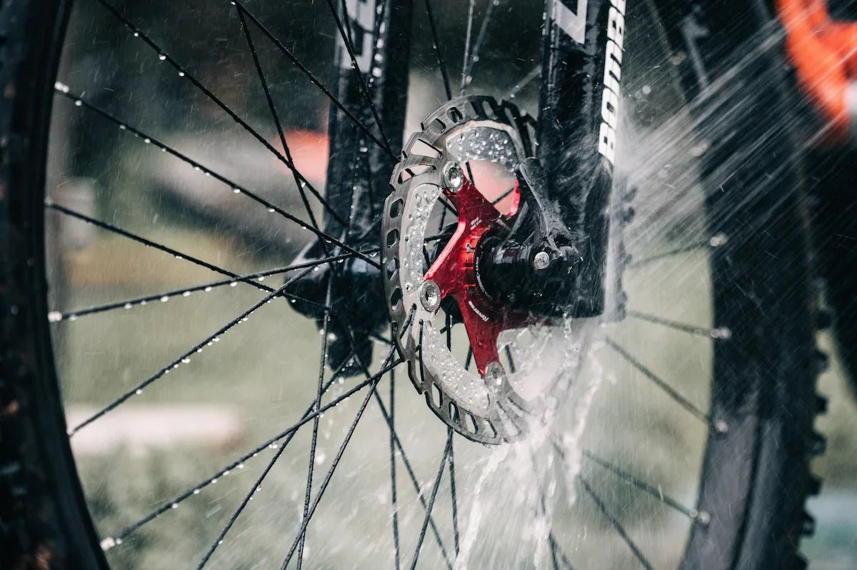 Front Wheel Being Washed