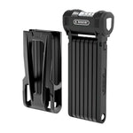 ETook ET590C folding combination lock folded and mounted on bike frame