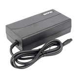 48V ebike charger showing compact design and integrated charging cable