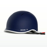 Navy blue helmet with white rim and red detail on a white background #color_pole-star-blue