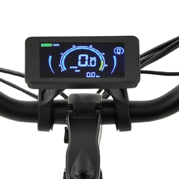 Colour LCD Display shown fitted on a Ridewave electric trike