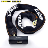 Etook ET655 heavy-duty chain lock with 4-digit combination lock head and black fabric sleeve