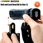 Bolt and lock head all-in-one design on the Etook ET655 chain lock