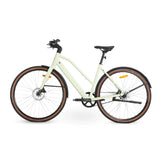 Side view of the Ridewave Glide Road ebike showing the slim road bike geometry