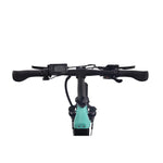 #color_aqua Miniwave folding ebike handlebar and cockpit view in aqua