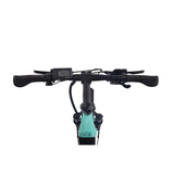 #color_aqua Miniwave folding ebike handlebar and cockpit view in aqua