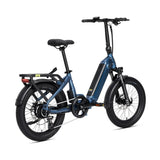 #color_slate-blue Miniwave folding electric bike side view in slate blue colour