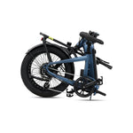 #color_slate-blue Miniwave folding ebike folded position in slate blue for easy storage