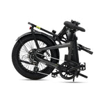 #color_graphite Miniwave folding ebike folded position in graphite for easy storage