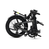 #color_graphite Miniwave folding ebike folded position in graphite for easy storage