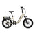 #color_warm-grey Miniwave folding ebike in warm grey with fat tyres, compact electric commuter bike