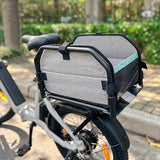 Bike pet carrier with padded interior and ventilation for small pets