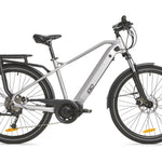 Urban mid drive ebike for city commuting with clean step-over frame design