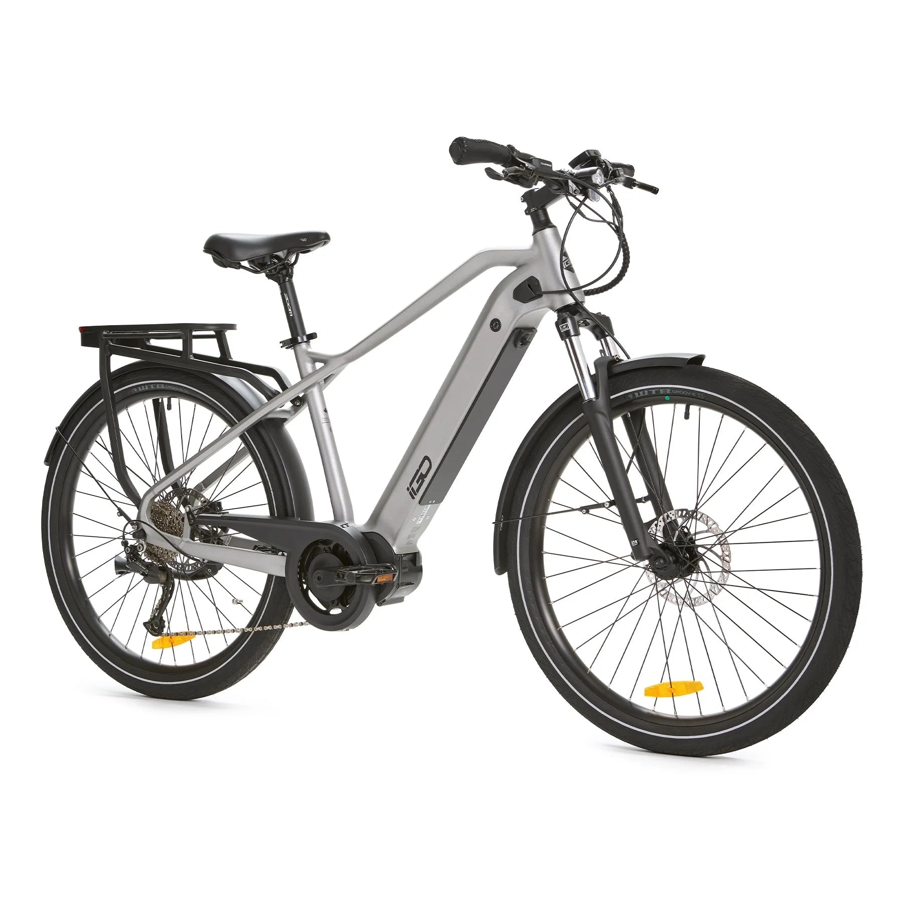 Urban ebike with mid drive motor designed for daily city riding and leisure use